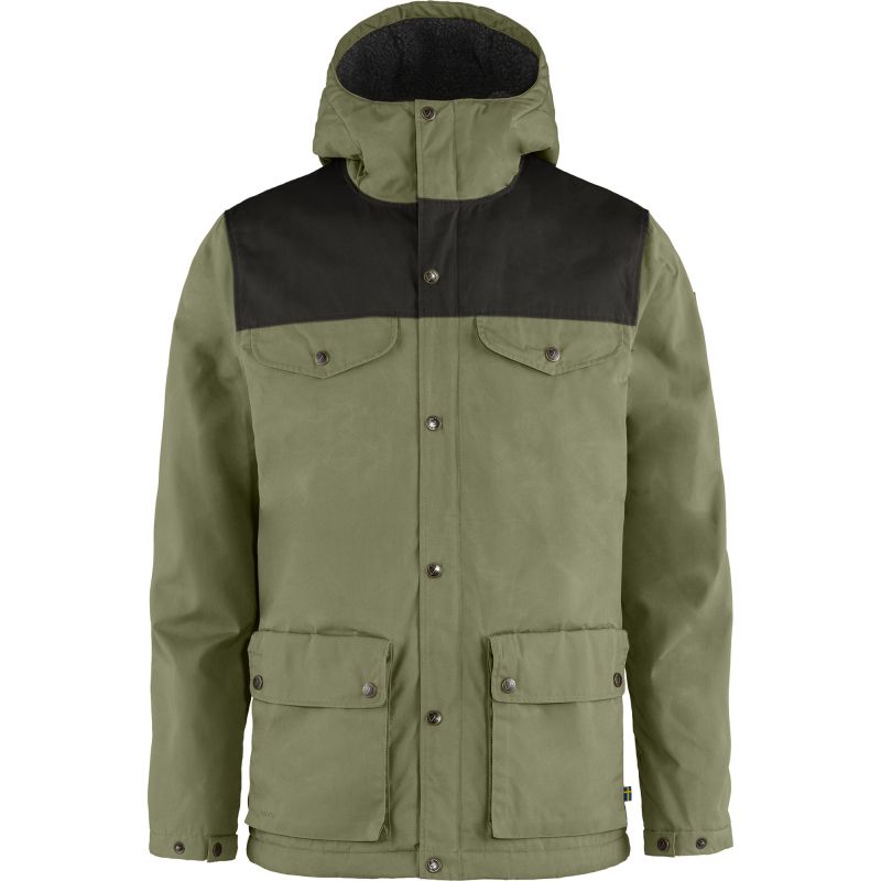 Fjällräven Greenland Winter Jacket M Green-Dark Grey men's hiking jacket (F87122-620-030) In preparation Your Sports Performance