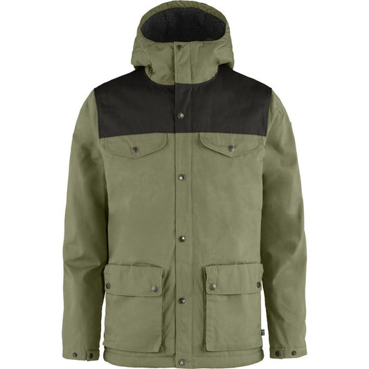 Fjällräven Greenland Winter Jacket M Green-Dark Grey men's hiking jacket (F87122-620-030) In preparation Your Sports Performance