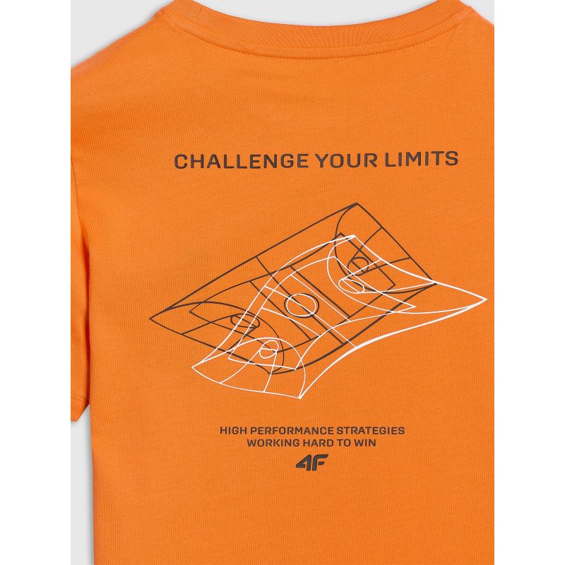 Boy's regular printed T-shirt 4F 4FJWAW25TTSHM2415-70S *Kategoria tymczasowa Your Sports Performance