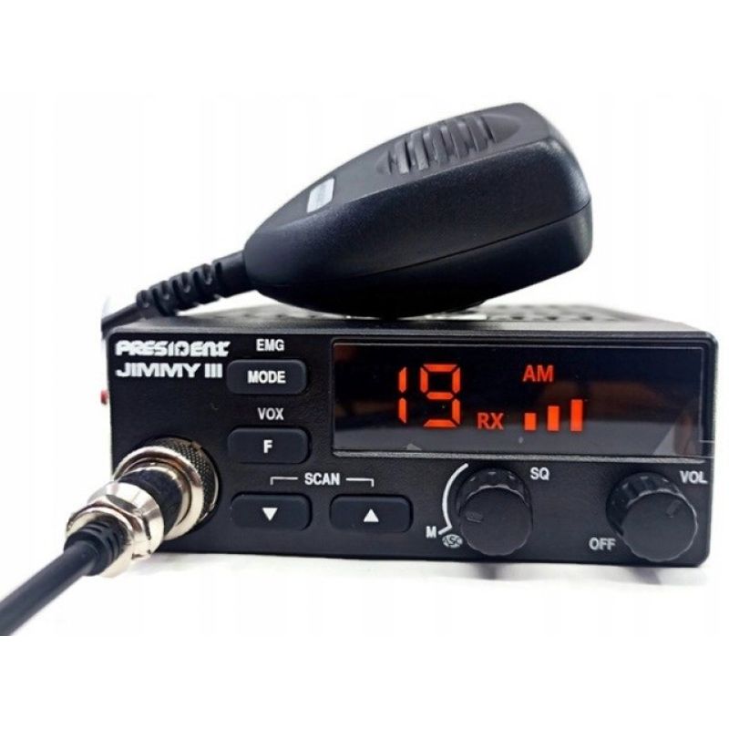 CB Radio PRESIDENT Jimmy 3 III 12V ASC 12V AM FM Elektronika i akcesoria/CB Radia Your Sports Performance