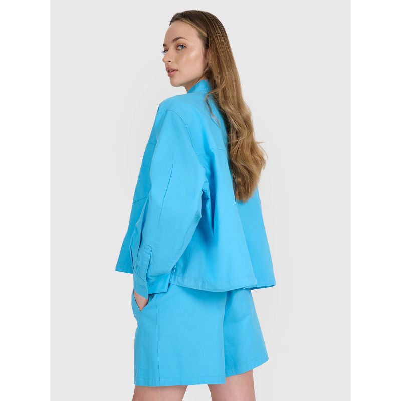 Women's oversize shirt with collar 4F 4FRSS25TSHIF130-33S *Kategoria tymczasowa Your Sports Performance