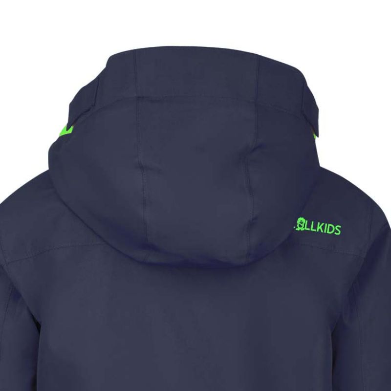 Trollkids Kids Holmenkollen Snow Jacket Pro Hooded Winter Jacket Navy Blue (913-100) In preparation Your Sports Performance