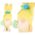 gnome bunny 25cm yellow in sneakers spring decoration Home and Garden/Equipment Your Sports Performance
