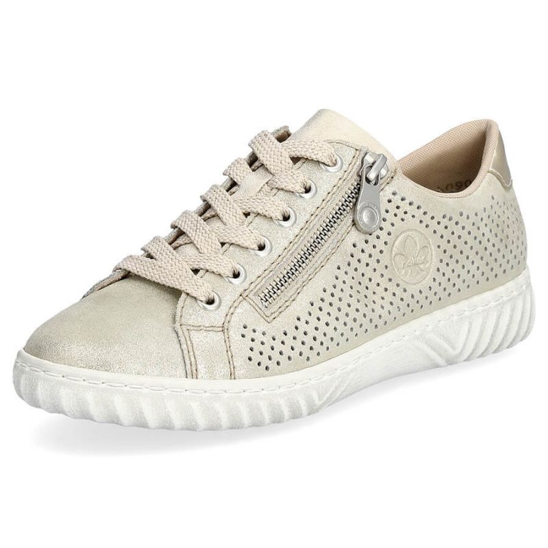 Comfortable leather shoes Rieker W RKR694, beige Footwear/Lifestyle/Rieker Your Sports Performance