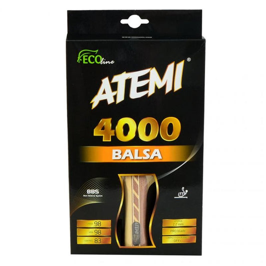 Table tennis racket Atemi 4000 Balsa Concave 17204 Accessories/Rackets and accessories Your Sports Performance