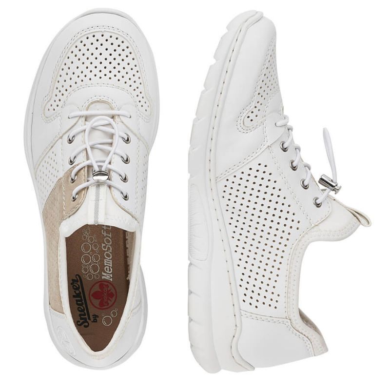 Comfortable Rieker W L3254-80 white shoes