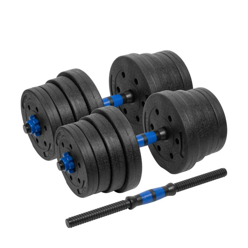 Bituminous adjustable dumbbells with connector 2x15kg REBEL ACTIVE In preparation Your Sports Performance