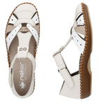 Rieker M1655-61 comfortable women's sandals with velcro closure and closed toes in beige To be categorized Your Sports Performance