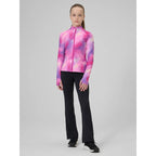 Girls' slim sports sweatshirt without hood 4F 4FJRSS26TFSWF0988-90A