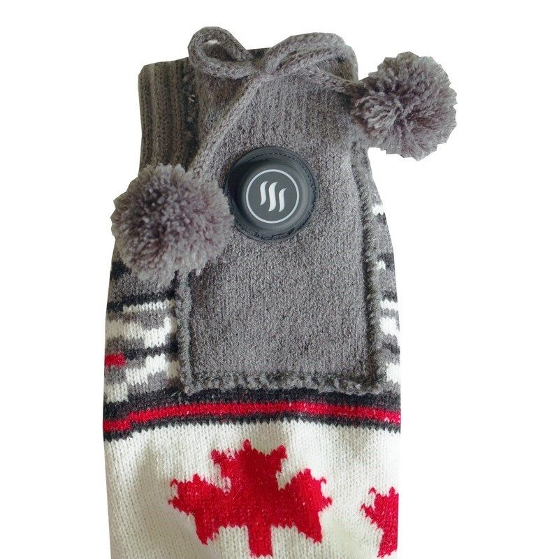 GLOVII HEATED SLIPPERS WITH SOCKS, SIZE 36-43, NORWEGIAN PATTERN, BATTERIES AND CHARGING CABLE INCLUDED, GQ4M Footwear Your Sports Performance