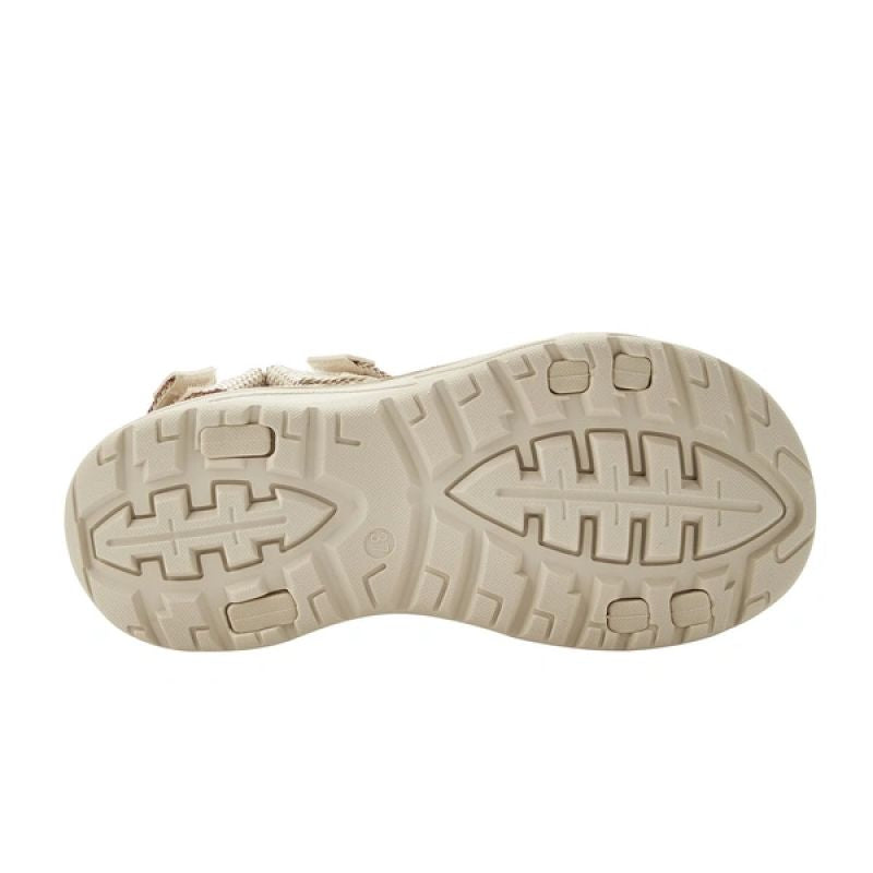 Lee Cooper women's shoes velcro sandals for summer on the beach, light beige cream Lee Cooper