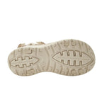 Lee Cooper women's shoes velcro sandals for summer on the beach, light beige cream Lee Cooper