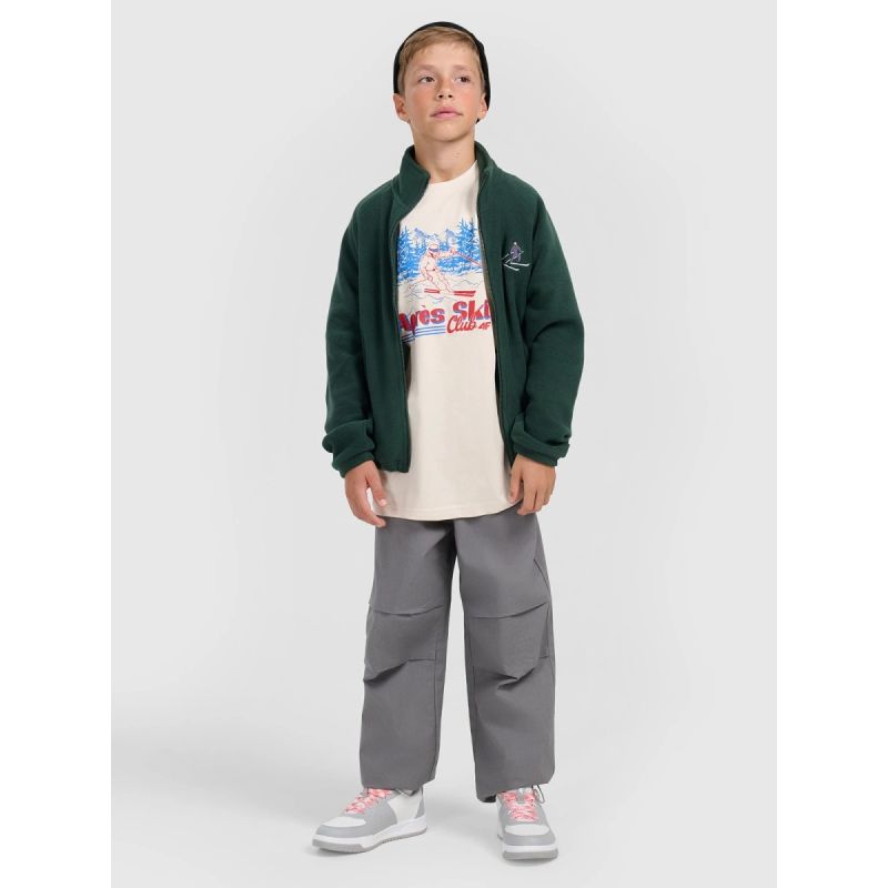 4FWarm fleece with stand-up collar for boys 4F 4F4FJRAW25TFLEM438-40S *Kategoria tymczasowa Your Sports Performance