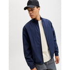 Jack&Jones Men's Bomber Jacket JJECHARGE STAND COLLAR BOMBER NOOS 12288895 NAVY BLAZER