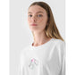 Women's oversize printed T-shirt 4F 4FRAW24TTSHF2582-10S *Kategoria tymczasowa Your Sports Performance