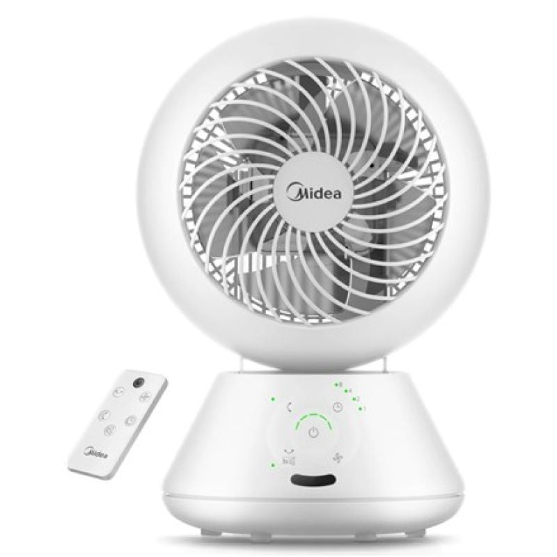 Midea MDF24JRW TurboForce table fan, white, 5 speeds, oscillation, remote control AGD - Produkty/Wentylatory Your Sports Performance