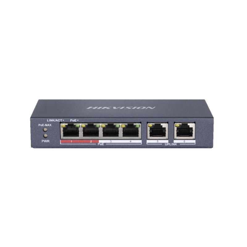 POE SWITCH HIKVISION DS-3E0106P-E/M 6-PORT Komunikacja i łączność/Switch-e Your Sports Performance