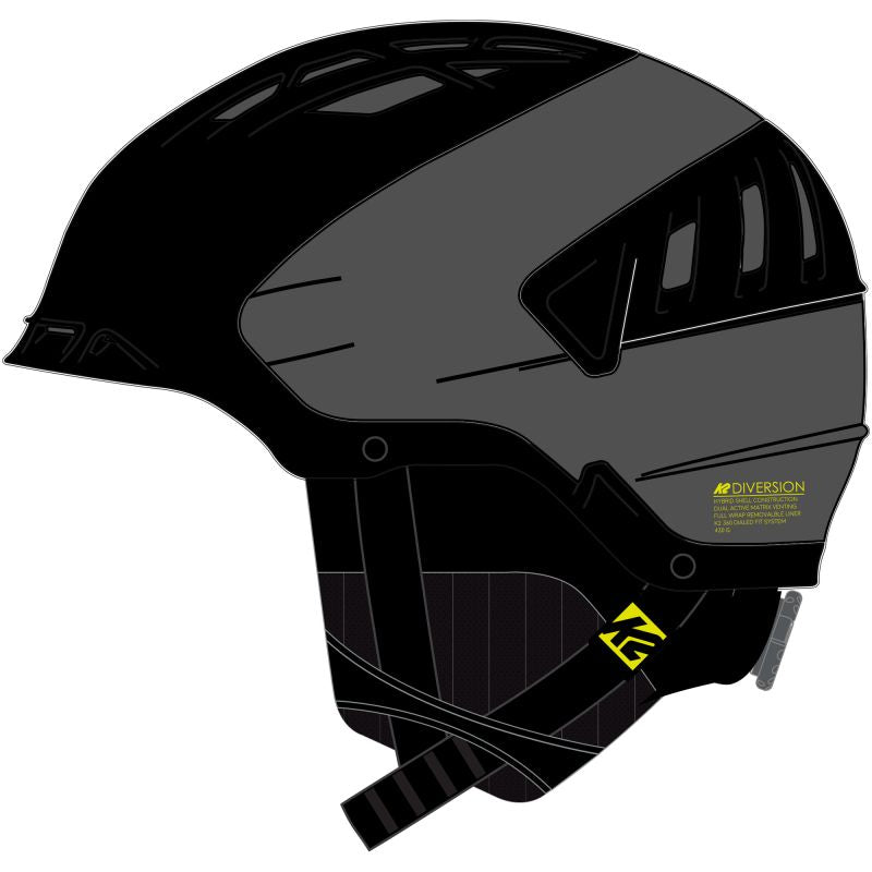 K2 DIVERSION men’s helmet gunmetal/black