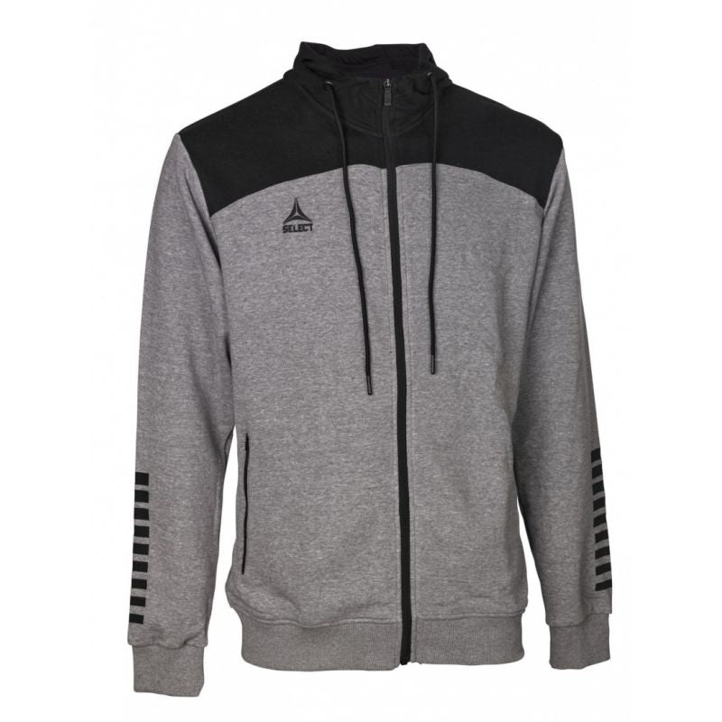 Select Oxford Zip Hoodie U T26-01811 grey/black Clothing/Football/Select Select