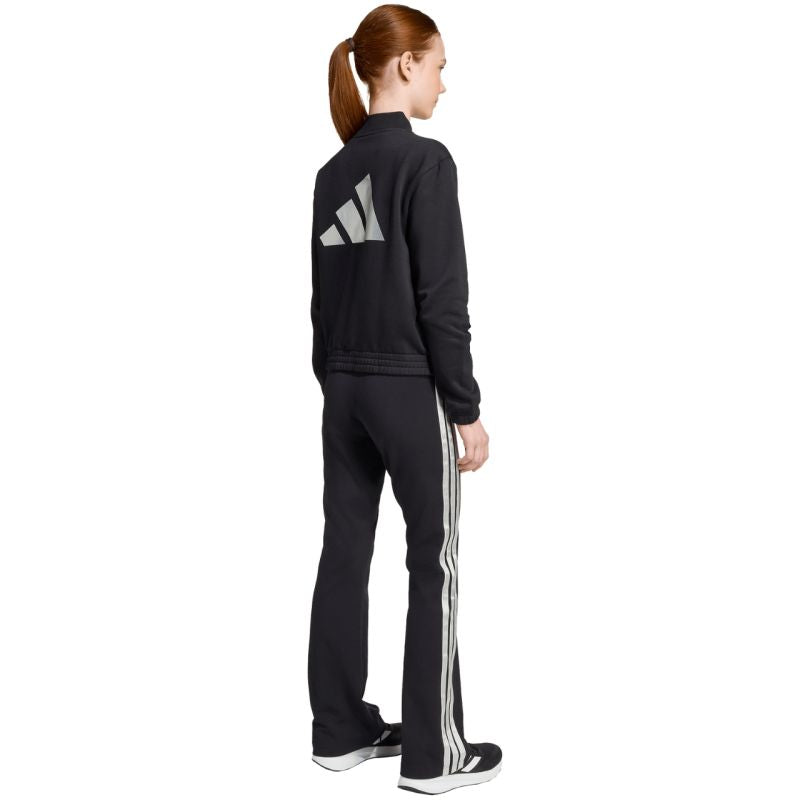 adidas Junior Girls Glam Tracksuit Black JL7474 In preparation Adidas