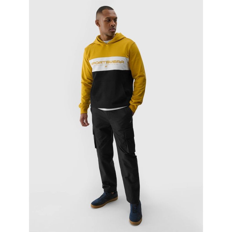 Men's sweatshirt with hood, open, 4F 4FWSS24TSWSM1032-71S *Kategoria tymczasowa Your Sports Performance