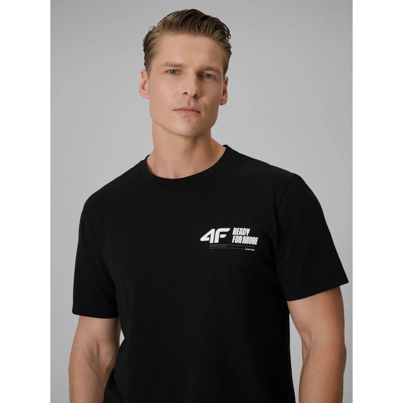 Men's regular plain T-shirt 4F 4FRSS26TTSHM3992-20S