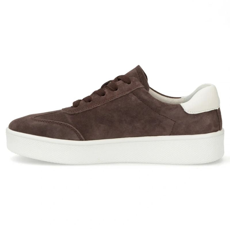 Women's leather sneakers on a brown platform Filippo DP7533 Filippo