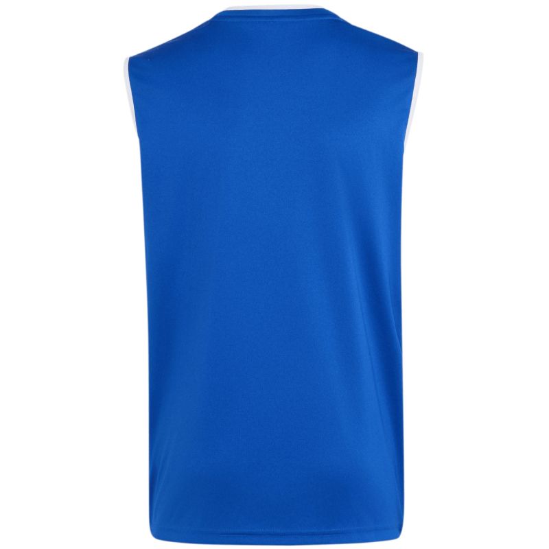 adidas Entrada 26 Sleeveless Jersey Kids' Shirt, Blue, KB3938