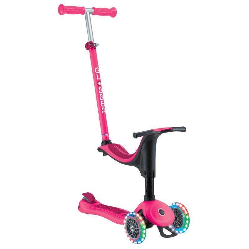 Scooter with seat GO•UP SPORTY LIGHTS (452-610-4 S) Accessories/Skating/Hulajnogi/Traditional/For kids/Globber Your Sports Performance