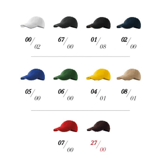 Unisex Sandwich Cap 6P (White) Clothing/Multisport/Malfini Your Sports Performance