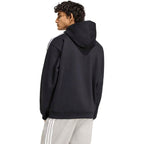 Men's adidas Essentials 3-Stripes Fleece Hoodie Black KY6602