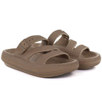 Women's sports flip-flops with a thick sole for the pool, brown Big Star TT274A041 To be categorized Your Sports Performance