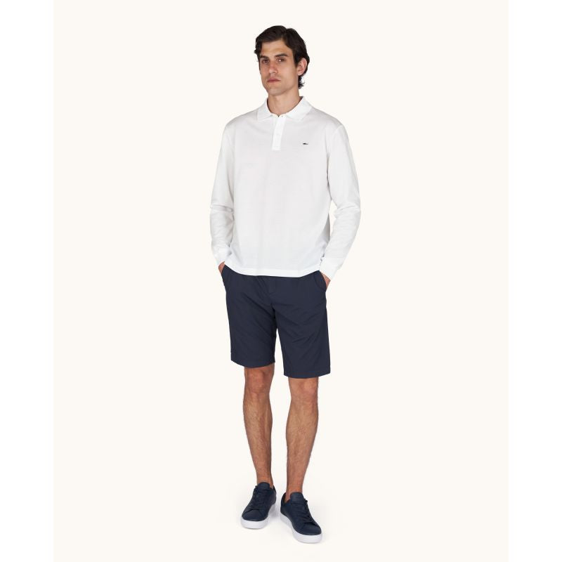 Men's cotton polo shirt Paul&Shark white 99311003-10 - classic, elegant