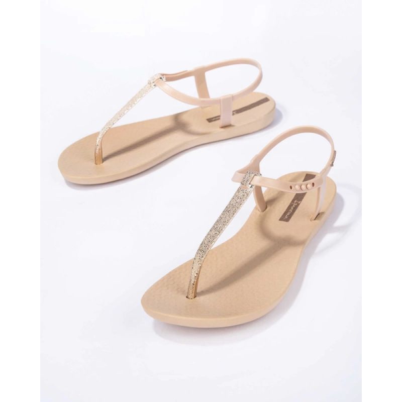 Ipanema Sandal Class women's flip-flop sandals, light beige with gold In preparation Your Sports Performance