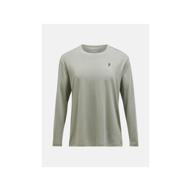 Peak Performance M Delta Ls Tee Green Peak Performance
