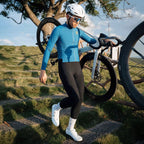 Rockbros YDCK012-1 Long Fleece Bib Tights with Pad Size L - Black Rockbros