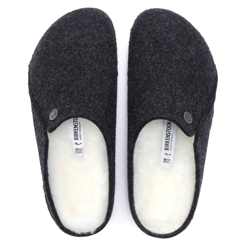 Birkenstock Zermatt Anthracite wool felt insulated slippers for women/men, regular size wide (1015090) In preparation Your Sports Performance
