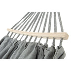 GARDEN HAMMOCK 2-PERSON LUXE XXL 250x150CM WITH SPREADER BAR AND COVER GRAY 1031170 Home and Garden/Garden Your Sports Performance