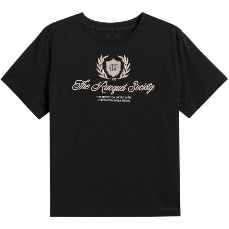 Women's T-shirt 4F F2738 deep black 4FWSS26TTSHF2738 20S