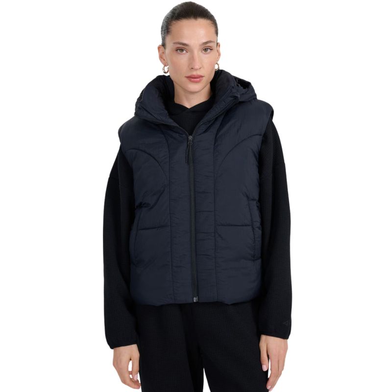 Women's vest 4F F299 deep black 4FWAW25TVJAF299 20S In preparation Your Sports Performance