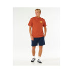 Men's RIP CURL Pacific Rinse Glass Off Tee Brown