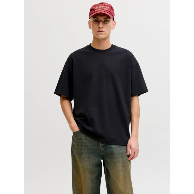 Jack&Jones men's t-shirt JJEBARRON TEE SS O-NECK NOOS 12298906 BLACK Jack&Jones
