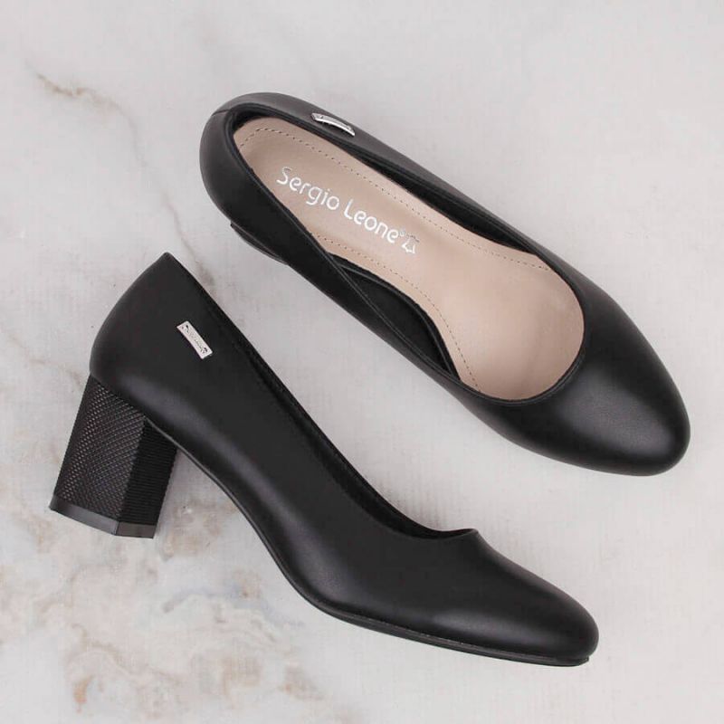 Pumps on a decorative post Sergio Leone W SK314A black Footwear/Lifestyle/Sergio Leone Your Sports Performance