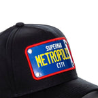Capslab Superman Metropolis City DC Black Baseball Cap - FG/DC2/1/CAS/SUP1 Odzież/Czapki/Czapki z daszkiem Your Sports Performance