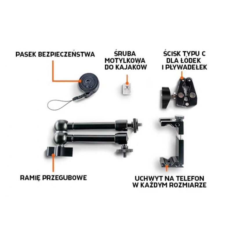 Deeper Smartphone Mount Kayak&Boat Import z Action/Łowiectwo i wędkarstwo/Sonary i echosondy - akcesoria Your Sports Performance