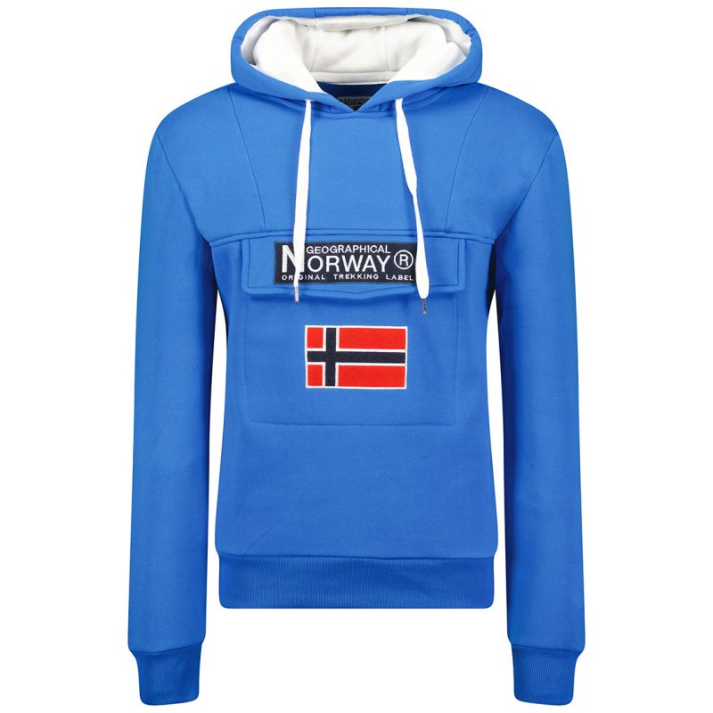 Geographical Norway Gadrien DB 054 M WW6115H/GN-Royal Blue / White sweatshirt Clothing/Outdoor/Geographical Norway Your Sports Performance