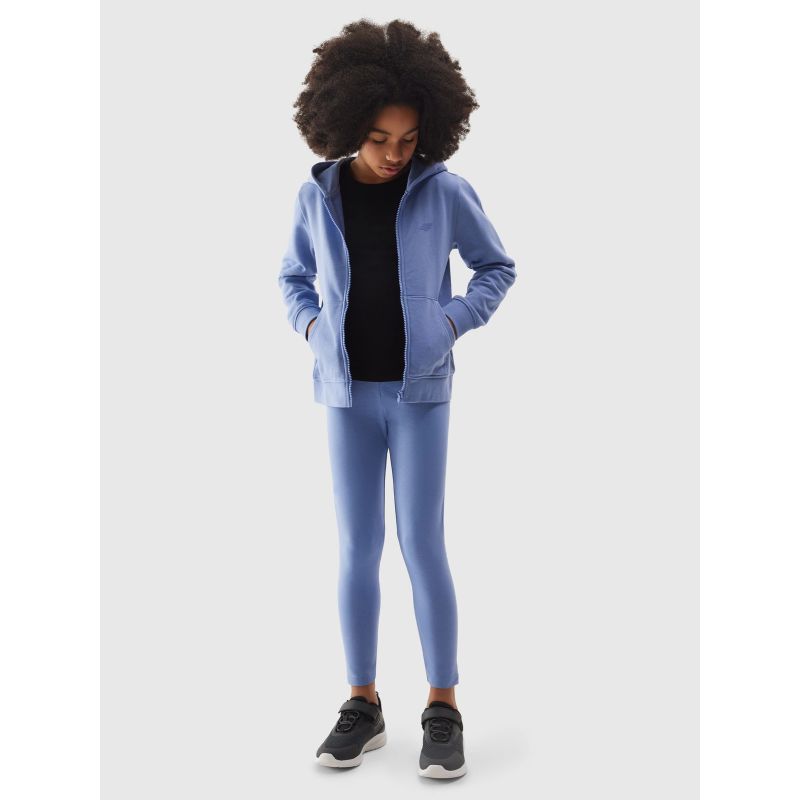 Girls' elastic cotton leggings 4F Junior *Kategoria tymczasowa Your Sports Performance