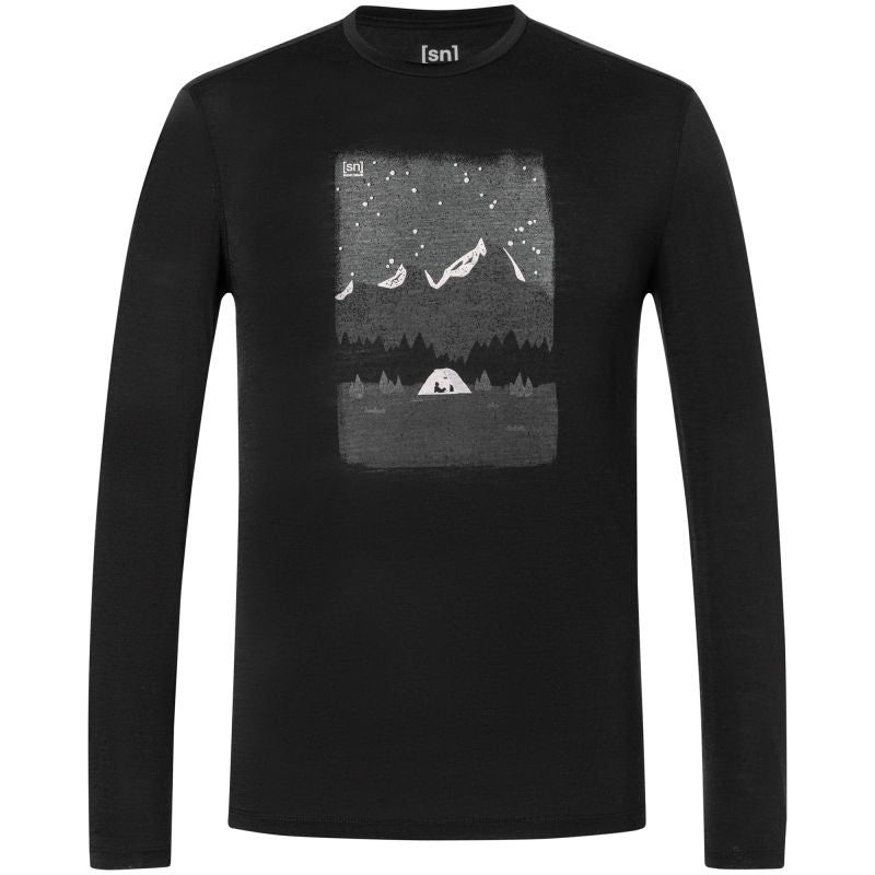 Men’s SUPER.NATURAL M OUTDOOR NIGHTS LS long-sleeve top black