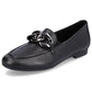 Comfortable leather shoes with a chain Remonte W RKR645, black