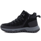 Men's leather insulated boots, black, Big Star UU174246
